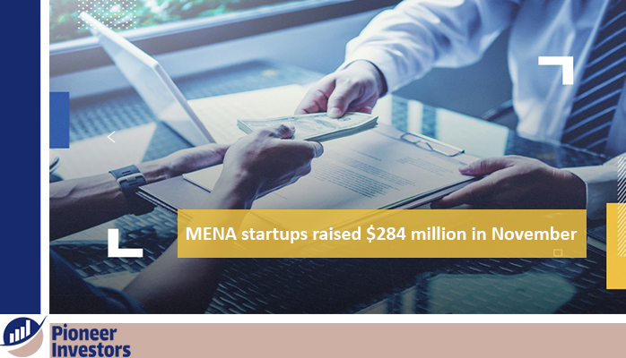 284 مليون دولار صفقات تمويل الشركات الناشئة في الشرق الأوسط وشمال أفريقيا في شهر نوفمبر